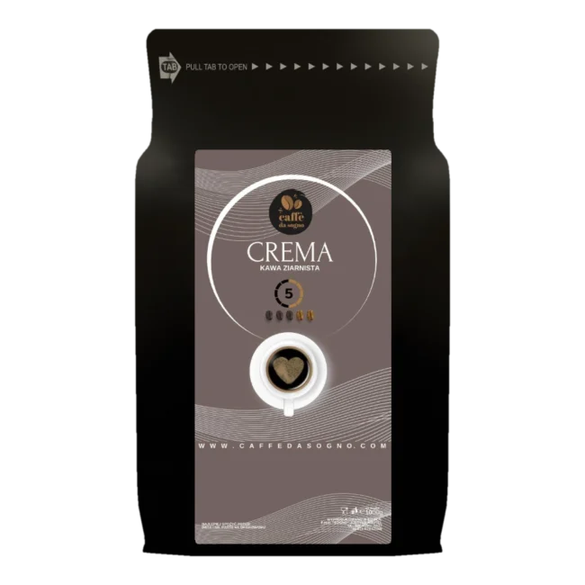 Kawa ziarnista Crema 50% arabica / 50% robusta Caffe da sogno, 1kg