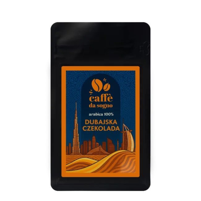 Kawa smakowa dubajska czekolada, Caffe da sogno, 250g