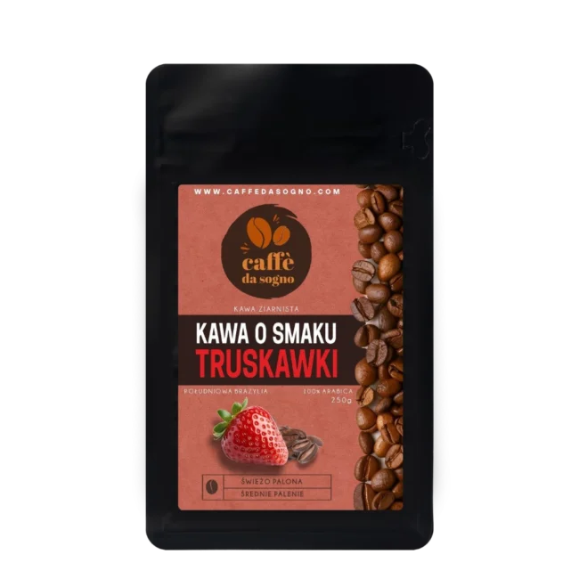 Kawa smakowa truskawka, Caffe da sogno, 250g