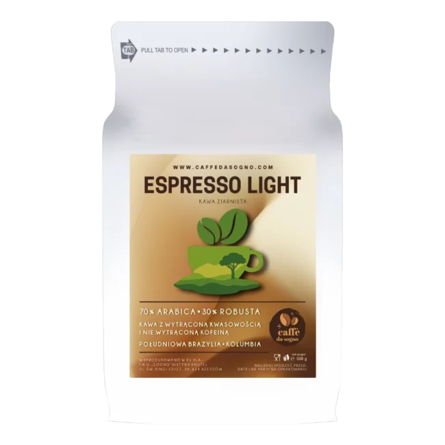 Kawa ziarnista Espresso Light Caffe da Sogno, 500g